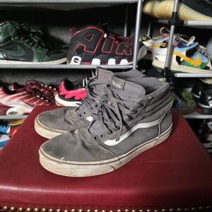 Skater! Vans Gray High-Top Sneakers Men's Size 10.5